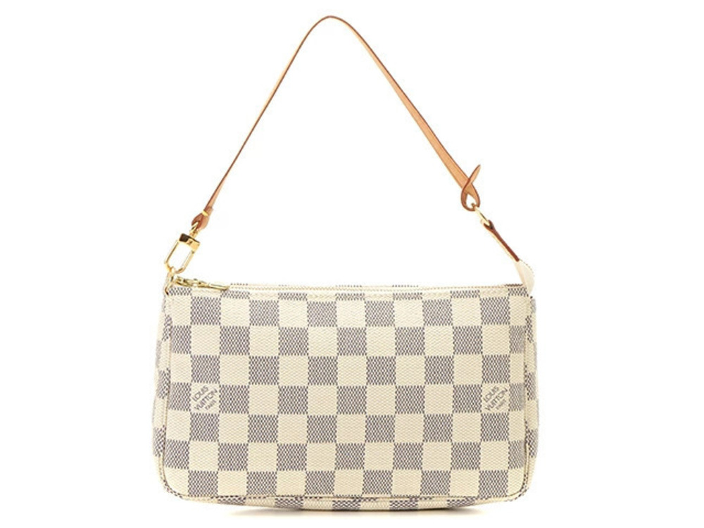 LOUIS VUITTON Pochette Accessoires Damier Azur White
